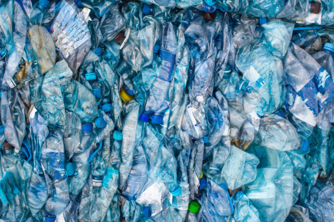 bottle pet plastic prepare to recycle